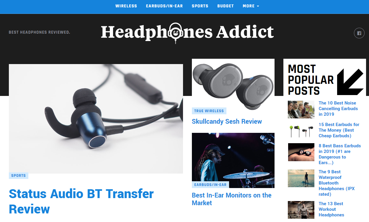 headphones addict affiliate blog success