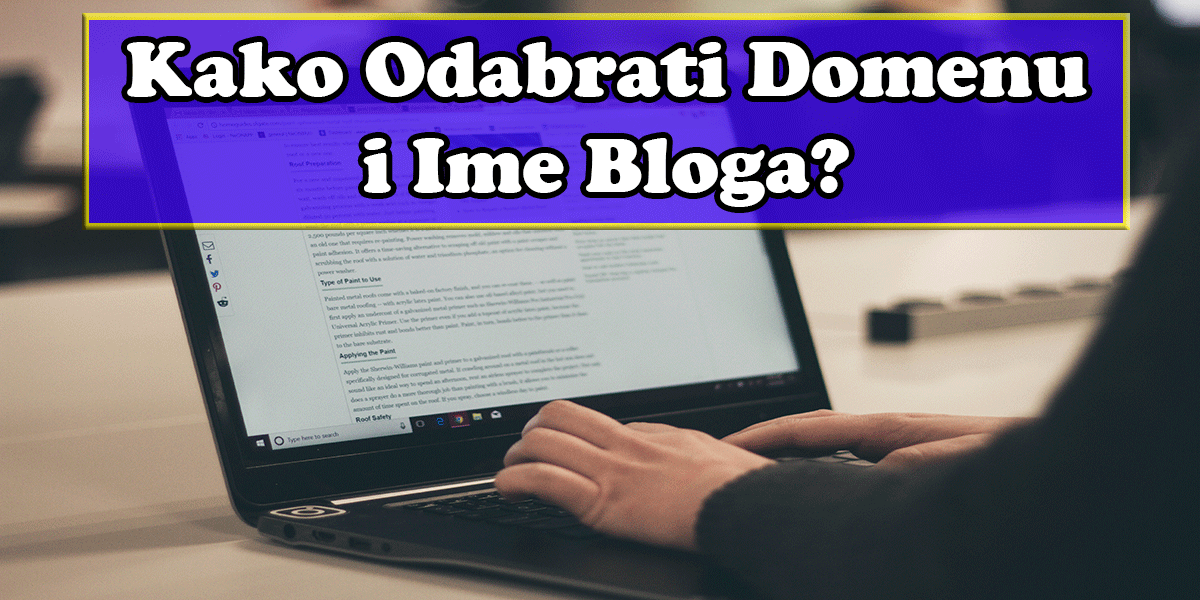 kako odabrati domenu ime bloga