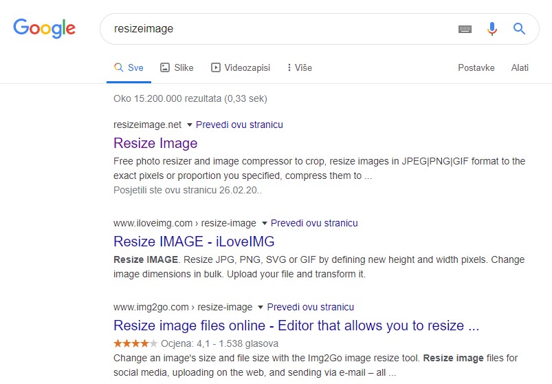 resizeimage google pretraživanje